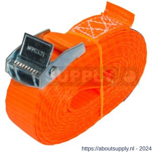 Konvox spanband 25 mm klemgesp 804 LC 250 daN 25 mm 4 m oranje - S50200905 - afbeelding 1