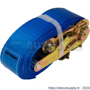 Konvox spanband 50 mm ratel 910 fitting 1826 4 m blauw voor combirail - S50201271 - afbeelding 1
