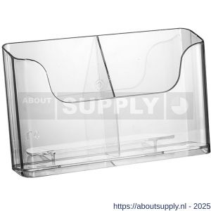 Nedco Display folderhouder 2 vaks voor 2x A5 transparant landscape - S24004241 - afbeelding 1