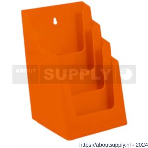 Nedco Display folderhouder meervoudig 4 vaks A5 oranje - S24004088 - afbeelding 1