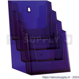 Nedco Display folderhouder meervoudig 4 vaks A5 NedNeon Purple - S24004094 - afbeelding 1