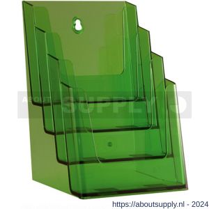 Nedco Display folderhouder meervoudig 4 vaks A5 NedNeon Green - S24004095 - afbeelding 1
