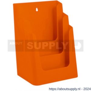 Nedco Display folderhouder meervoudig 3 vaks A4 oranje - S24004071 - afbeelding 1