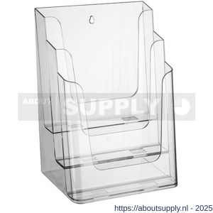 Nedco Display folderhouder meervoudig 3 vaks A4 transparant - S24004258 - afbeelding 1