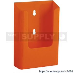 Nedco Display folderhouder wand 1/3 A4 oranje - S24004115 - afbeelding 1