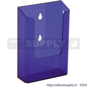 Nedco Display folderhouder wand 1/3 A4 NedNeon Purple - S24004123 - afbeelding 1
