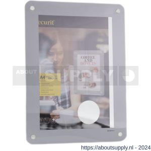 Nedco Display presentatiemiddel raamkaarthouder PVC grijs kader A4 - S24004501 - afbeelding 1