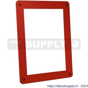 Nedco Display presentatiemiddel raamkaarthouder PVC rood kader A4 - S24004503 - afbeelding 1