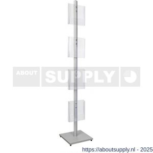 Nedco Display folderrek vloerdisplay met 4 folderhouders A4 portrait - S24004191 - afbeelding 1