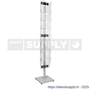 Nedco Display folderrek vloerdisplay met 8 MultiNed folderhouders A4 portrait - S24004198 - afbeelding 1