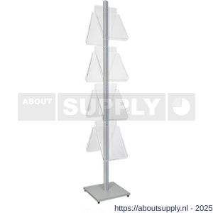 Nedco Display folderrek vloerdisplay met 8 folderhouders A4 portrait - S24004197 - afbeelding 1