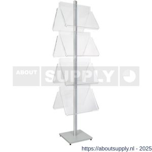 Nedco Display folderrek vloerdisplay met 8 folderhouders A3 landscape - S24004195 - afbeelding 1