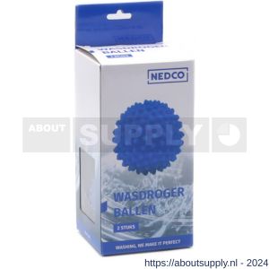 Nedco wasmachine-droger wasdrogerballen blauw per 2 stuks - S24003938 - afbeelding 3
