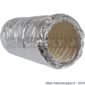 Nedco ventilatiebuis flexibele geluiddempend aluminium afvoerslang 203 mm lengte 0,5 m - S24002817 - afbeelding 1