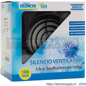 Silencio ventilator axiaal badkamer-toiletventilator Silencio 100 - S24003709 - afbeelding 1