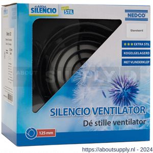 Silencio ventilator axiaal badkamer-toiletventilator Silencio 125 - S24003716 - afbeelding 1