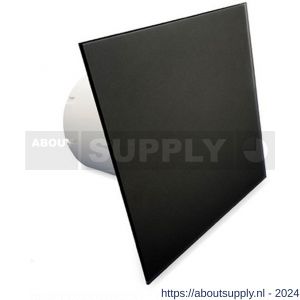 Nedco ventilator-accessoire front voor AW125 glas vlak mat zwart - S24003787 - afbeelding 1