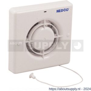 Nedco ventilator axiaal badkamer-toiletventilator CR 100 P ABS kunststof wit - S24003638 - afbeelding 1
