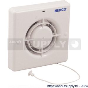 Nedco ventilator axiaal badkamer-toiletventilator CR 100 TP ABS kunststof wit - S24003613 - afbeelding 1