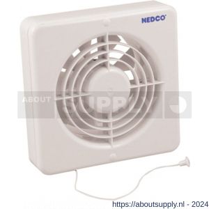 Nedco ventilator axiaal badkamer-keukenventilator CR 150 P ABS kunststof wit - S24003653 - afbeelding 1