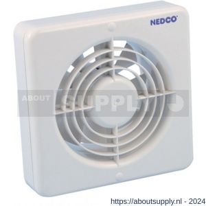 Nedco ventilator axiaal badkamer-keukenventilator CR 150 VT ABS kunststof wit - S24003685 - afbeelding 1