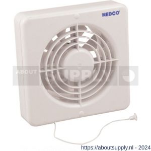 Nedco ventilator axiaal badkamer-keukenventilator CR 150 AP ABS kunststof wit - S24003650 - afbeelding 1