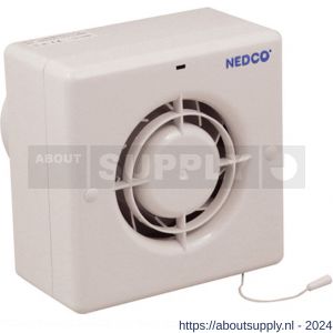 Nedco ventilator centrifugaal badkamer-toiletventilator CF 100 P ABS kunststof wit - S24003746 - afbeelding 1