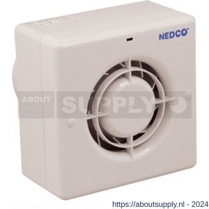 Nedco ventilator centrifugaal badkamer-toiletventilator CF 100 T ABS kunststof wit - S24003748 - afbeelding 1