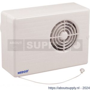 Nedco ventilator centrifugaal badkamer-toiletventilator CF 200 P ABS kunststof wit - S24003747 - afbeelding 1