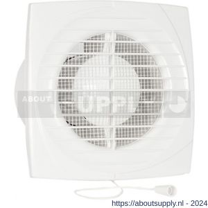 Eurovent ventilator axiaal badkamer-toiletventilator DV 100 ABS kunststof wit - S24003615 - afbeelding 1