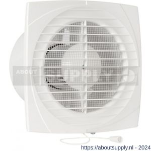 Eurovent ventilator axiaal badkamer-toiletventilator DV 125 ABS kunststof wit - S24003616 - afbeelding 1
