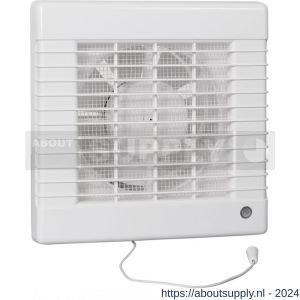 Eurovent ventilator axiaal badkamer-keukenventilator M1TH 150 ABS kunststof wit - S24003564 - afbeelding 1