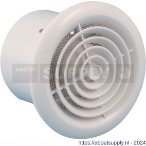 Eurovent ventilator axiaal badkamer-toiletventilator PF 125 ABS kunststof wit - S24003666 - afbeelding 1