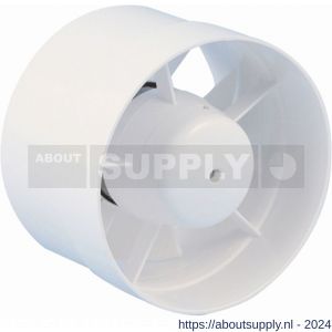 Eurovent ventilator axiaal buisventilator VKO 125 ABS kunststof wit - S24003673 - afbeelding 1