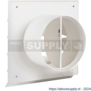 Nedco ventilatie kunststof buitenrooster Eco met diameter 150 mm wit - S24001700 - afbeelding 1