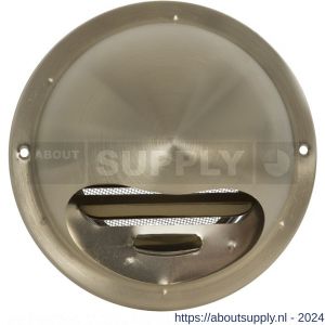 Nedco ventilatie buitenrooster bol model diameter 125 mm RVS messing - S24001349 - afbeelding 1