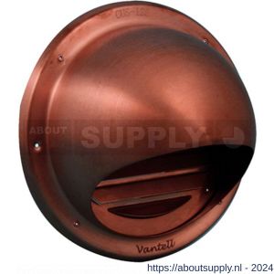 Nedco ventilatie buitenrooster bol model diameter 125 mm roodkoper - S24001394 - afbeelding 1