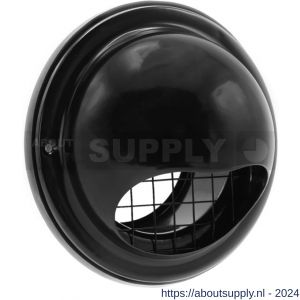 Nedco ventilatie bolrooster diameter 100 mm met grof gaas zwart - S24003249 - afbeelding 1