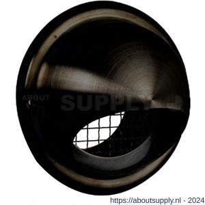 Nedco ventilatie bolrooster diameter 125 mm met grof gaas zwart - S24003250 - afbeelding 1