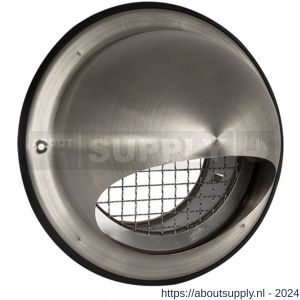 Nedco ventilatie RVS bolrooster diameter 125 mm met grofmazig gaas - S24001369 - afbeelding 1