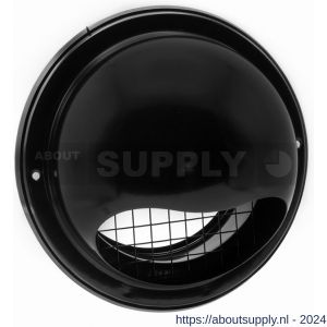 Nedco ventilatie bolrooster diameter 150 mm met grof gaas zwart - S24003251 - afbeelding 1