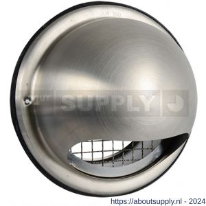 Nedco ventilatie buitenrooster bol model diameter 160 mm RVS - S24001373 - afbeelding 1