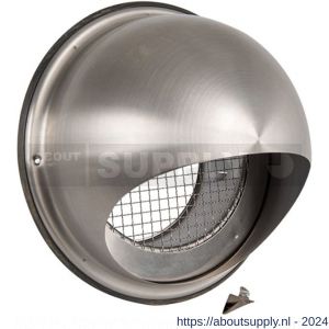 Nedco ventilatie buitenrooster bol model diameter 180 mm RVS - S24001371 - afbeelding 1