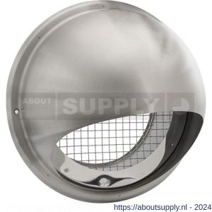 Nedco ventilatie buitenrooster bol model diameter 200 mm RVS - S24001372 - afbeelding 1
