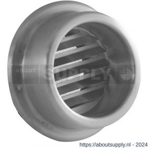Nedco ventilatie buitenrooster kraag model diameter 125 mm RVS - S24002546 - afbeelding 1