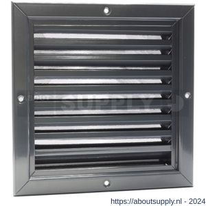 Nedco ventilatie aluminium gevelrooster 200x200 mm antraciet - S24001629 - afbeelding 1