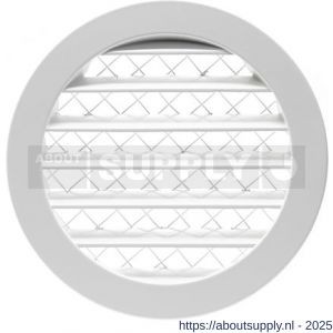 Nedco ventilatie aluminium schoepenrooster met grofmazig gaas diameter 150 mm wit - S24002439 - afbeelding 1
