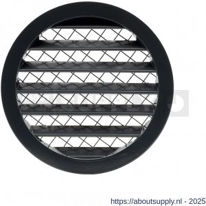 Nedco ventilatie aluminium schoepenrooster diameter 160 mm antraciet - S24002332 - afbeelding 1
