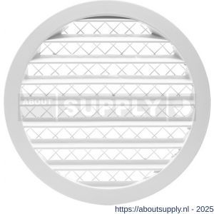 Nedco ventilatie aluminium schoepenrooster met grofmazig gaas diameter 200 mm wit - S24002441 - afbeelding 1