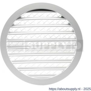 Nedco ventilatie aluminium schoepenrooster met grofmazig gaas diameter 250 mm wit - S24002442 - afbeelding 1